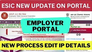 ESIC New Process Of Edit IP Details | ESI New Update Of Edit Insured Person Details @righttoknoww