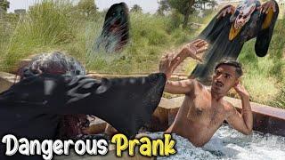 Most Real funniest scare ghost prank with the 