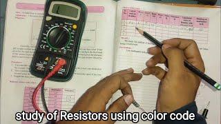 study of resistors using colour code 11th physics practical #11thphysics @a2zpractical991