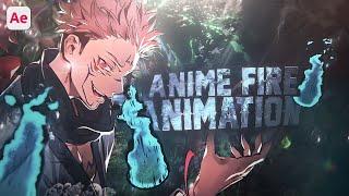 Anime Fire Animation Tutorial (Jujutsu Kaisen) | After Effects AMV Tutorial 2023 (Free Project File)