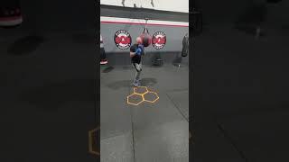 Boxing footwork drill by the Wizard of boxing with Hex agility rings