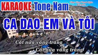 Ca Dao Em Và Tôi Karaoke Tone Nam - Nhạc Sống Thanh Ngân