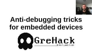 GreHack 2020: Anti-debugging tricks for Cortex-M chips - Nicolas Oberli