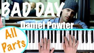 How to play BAD DAY - Daniel Powter Piano Tutorial [chords accompaniment]