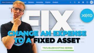 Edit a transaction: from expense to fixed asset