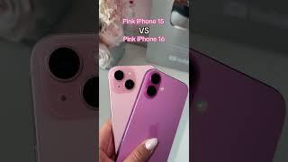 pink iPhone 15 VS pink iPhone 16 