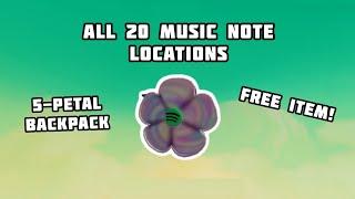 All 20 Music Notes Locations in ROBLOX Spotify Island