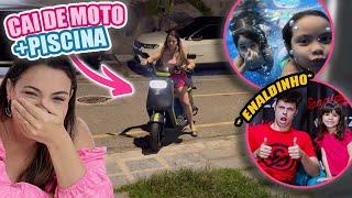 DIA DE PISCINA COM A VALENTINA + CAI DE MOTO +SHOW  DO ENALDINHO + RECEITA FAIL | Kathy Castricini