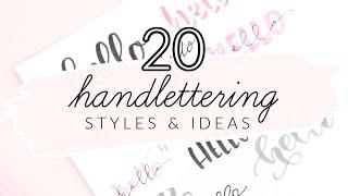 20 Hand Lettering Ideas! Easy Ways to Change Up Your Writing Style | How To Hand Letter