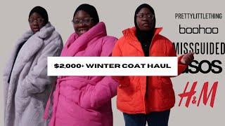 $2,000+ WINTER COAT HAUL | H&M, ASOS, BOOHOO, MISSGUIDED, PRETTYLITTLETHING