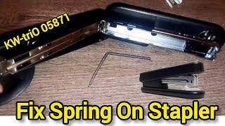 Fix Spring On Stapler KW-triO 05871| Stapler Machine Repair| Assembling