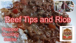 Beef Tips and Rice --  Made With Keystone Canned Beef  --  Prepper Cooking Series