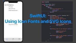 SwiftUI 2.0: Using Icon Fonts and SVG Icons