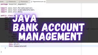 Bank Account Management Using HashMap | Java Console projet | 2021