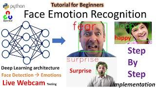 Realtime Face Emotion Recognition | Python | OpenCV | Step by Step Tutorial for beginners