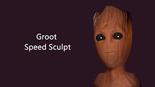 Groot Speed Sculpt [Blender]