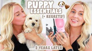 Everything you DO & DON'T need for your puppy!  Puppy Essentials & My REGRETS 2 Years Later!