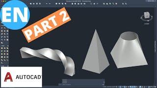 Learn AutoCAD 3D in 30 MINUTES! | 3D Commands Explained | Part 2