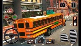 High School Bus Driving 3D / Bus Driving and Parking Simulator / Android Gameplay