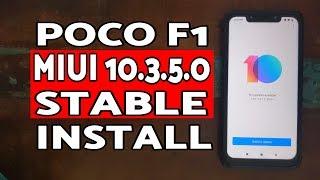 Poco F1 MIUI 10.3.5.0 Stable How to Install | Install MIUI 10.3.5.0 Stable Poco F1