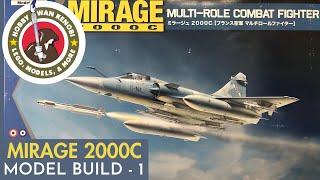 Plastic Scale Model Build - Kinetic Mirage 2000C 1/48 - 3D Decals, Cockpit, Ejection Seat, Oil Wash