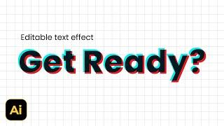 Create a Simple Glitch text Effect Editable in Illustrator