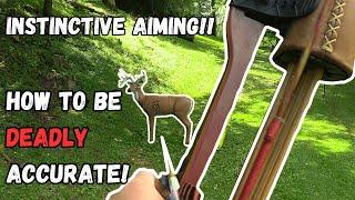 Instinctive Aiming & How To Be DEADLY ACCURATE!! Traditional Archery Tips & Trick