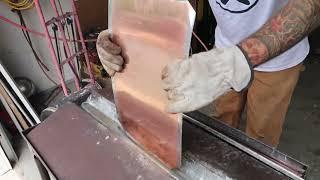 Flat Seam Copper Roof - Soldering