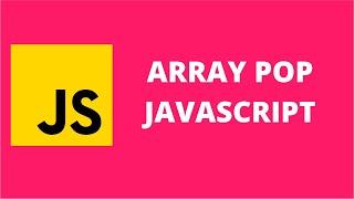 Array Pop JavaScript