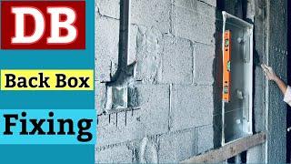 How To Install Distribution Board Back Box| Electrical Work Of UAE| ElectroDubai