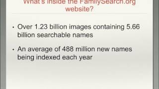 Inside FamilySearch.org Revealed - James Tanner
