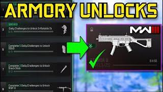 MW3 ARMORY UNLOCKS | DAILY CHALLENGES EXPLAINED!!! HOW TO ACCESS LOCKED ITEMS!!