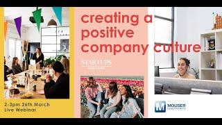 Startups Magazine Webinar: Positive Company Culture