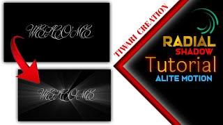Radial shadow alight motion | Rays effect + Drawing text editing | New Alite motion tutorial video