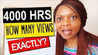 4000 HOURS: How many views EXACTLY make 4000 hours for YouTube Monetization? | Flo Chinyere