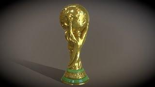 3D Model - World Cup Trophy  - Downloadable