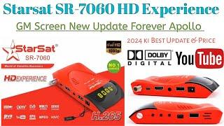 Starsat SR-7060HD Experience H265_Dolby GM Screen New 2024 Complete Details