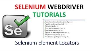 Selenium Tutorials | Selenium Element Locators examples