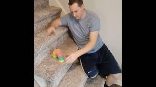 Trick to Get a Slinky to go down the Stairs #shorts