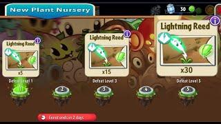 PLANTS VS ZOMBIES 2  - LIGHTNING REED - NEW PLANT NURSERY - gameplay - 2024