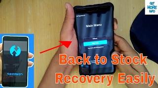 Revert back to MI stock recovery from TWRP recovery in Redmi Note 4 (SD)