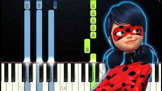 MIRACULOUS LADYBUG - Here Comes Ladybug - Rejected Intro (Piano Tutorial)