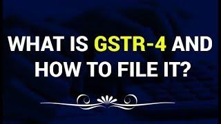 GSTR-4 Return for Composition Dealer. How to file with offline utility.(GST)