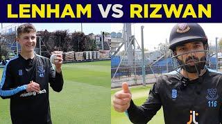 Archie Lenham Bowling Leg-Spin To Mohammad Rizwan (MIC'D UP) | Batting Against Wrist Spin In Cricket