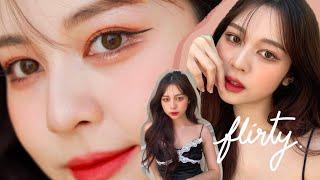 eng)  flirty korean makeup. แต่งหน้านัวๆแซ่บๆสไตล์เน็ตไอดอลเกาหลี | Babyjingko