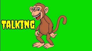 Monkey Talking Pose Green Screen Video | No Copyright Video #youtubegreenscreenvideo