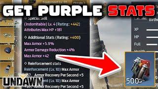 THIS IS HOW YOU GET PURPLE STATS! - Undawn