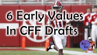 Devy Dose 4.6.2023: 6 Early WR Values in CFF drafts w/ Ethan Sauers
