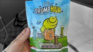 Eating a Bag of Trump's Hair!