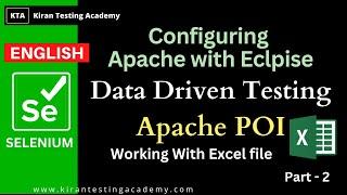 Installation of Apache Poi  - Selenium Data Driven Testing -working with excel in selenium -part 2